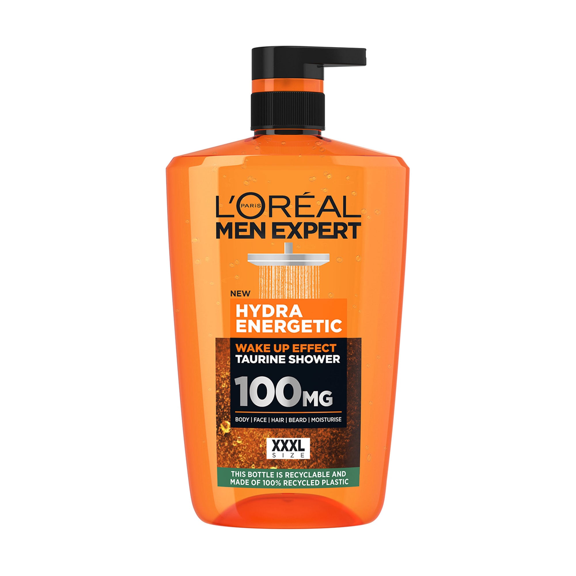 Чоловічий гель для душу L'Oreal Paris Men Expert Hydra Energetic Taurine Shower Gel, з таурином, 1 л